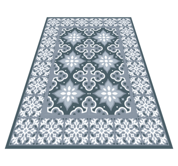 Traditional Tile vinyl rug bathroom - TenStickers