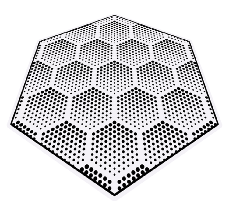 Dot Figures geometric rugs - TenStickers