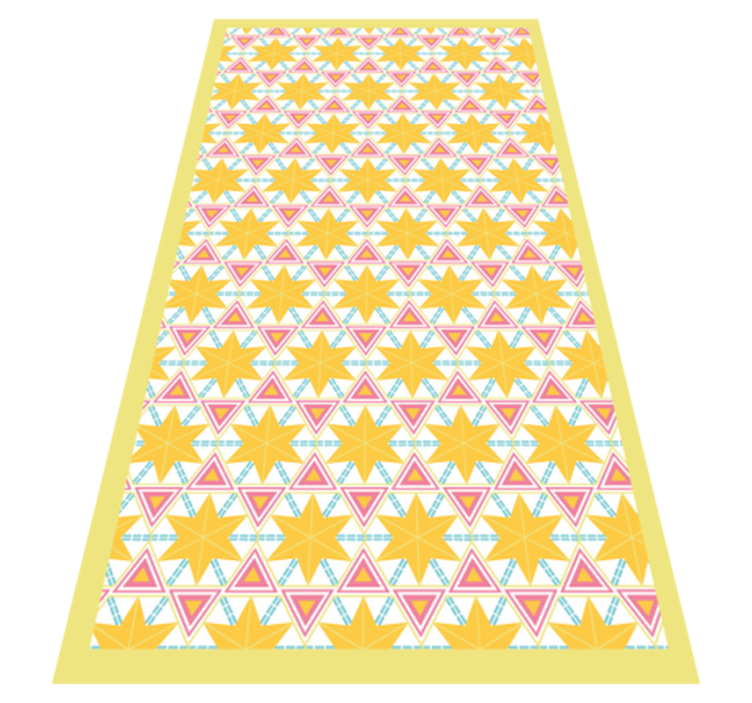 Geometric Kiss vintage rug - TenStickers
