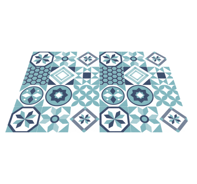 Mosaic vinyl rug mosaic tile inspiration - TenStickers