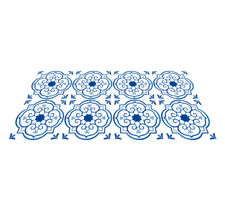 blue bathroom tiles tile carpet - TenStickers