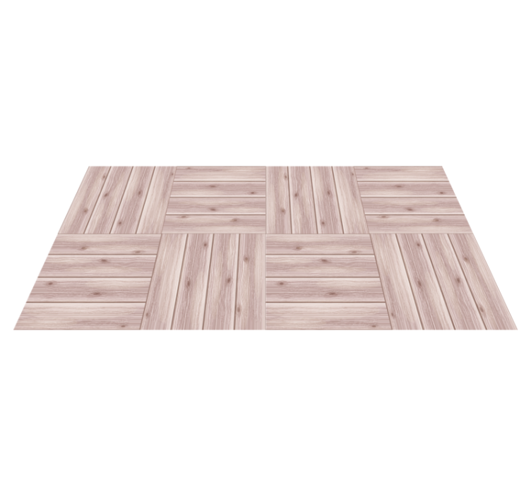 Wooden Planks Simulation wood effect vinyl rug - TenStickers