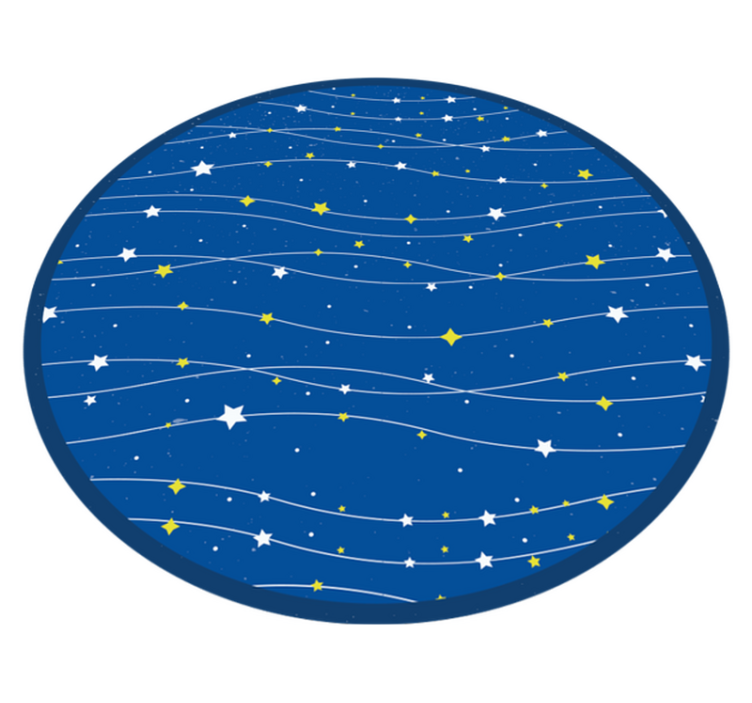 Stars on blue background for kids star rug - TenStickers