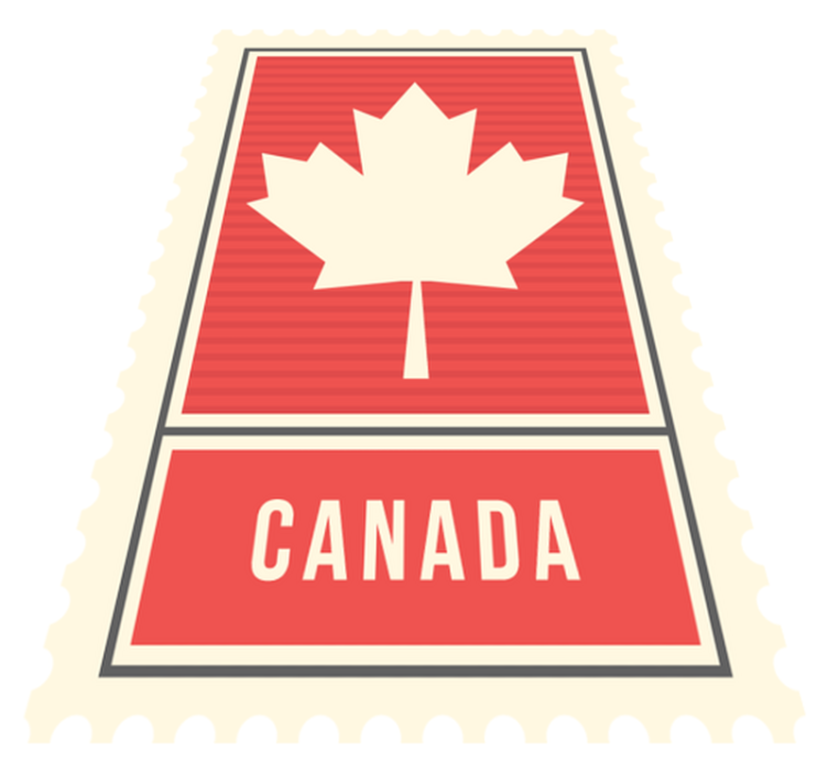 Canadian Maple Leaf vinyl rug - TenStickers