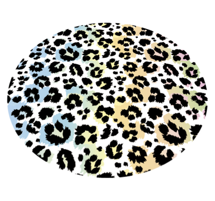 Multicolour leopard vinyl carpet animal print - TenStickers