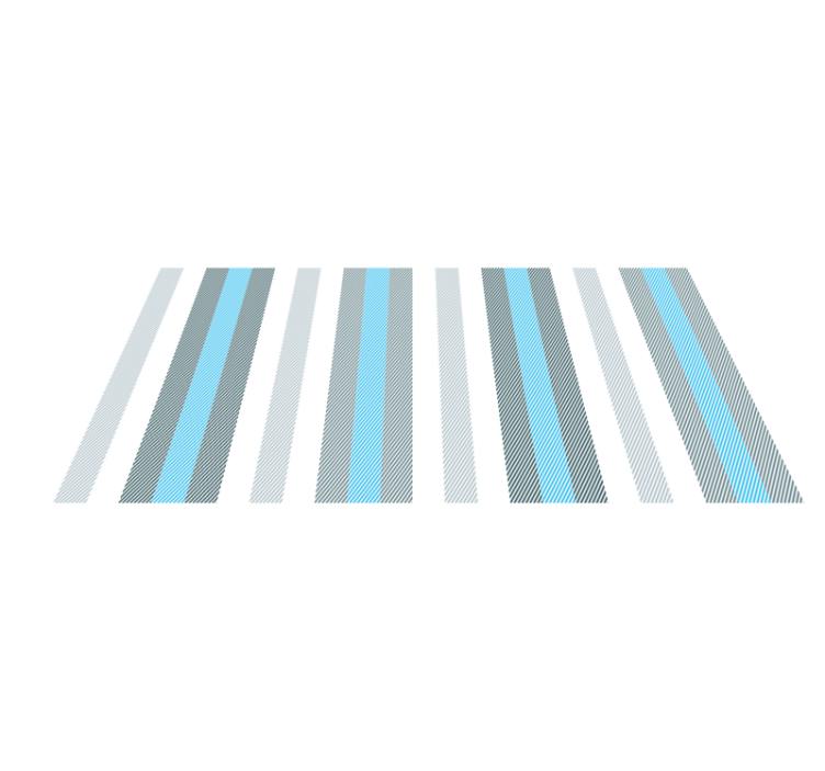 Striped vinyl rug for striped decor element - TenStickers