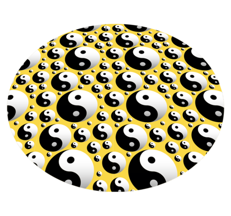 Yin Yang Harmony vinyl rug gaming - TenStickers