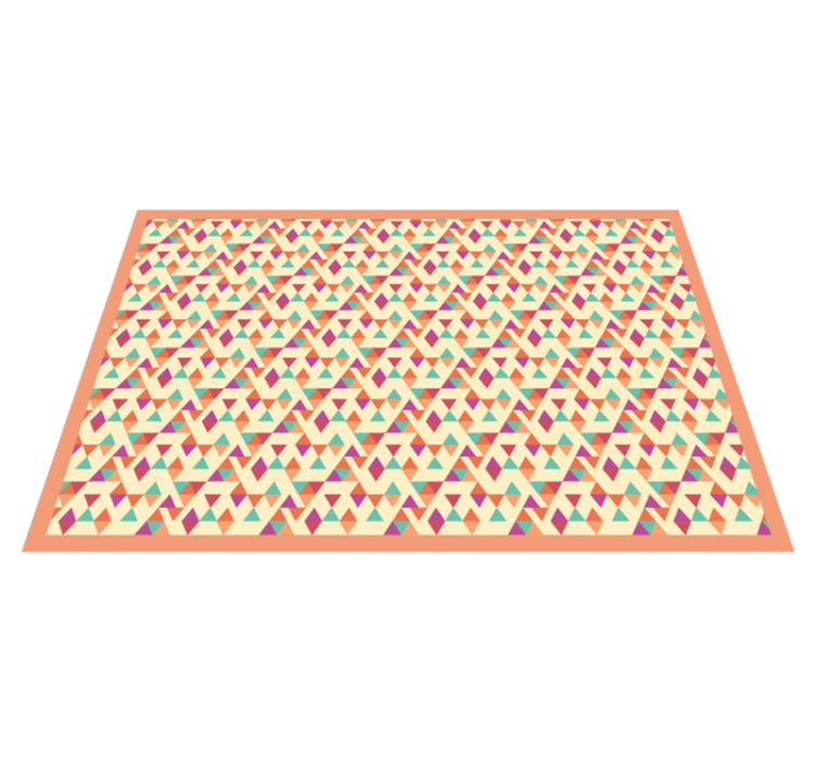 Mosaic vinyl rug mosaic pattern runner - TenStickers