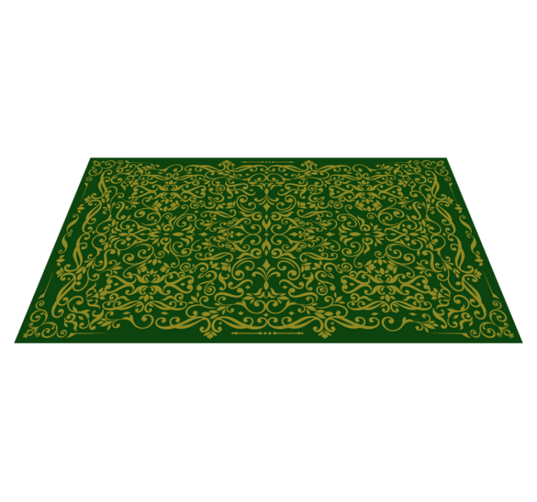 Ornate Swirling Pattern texture vinyl rug - TenStickers