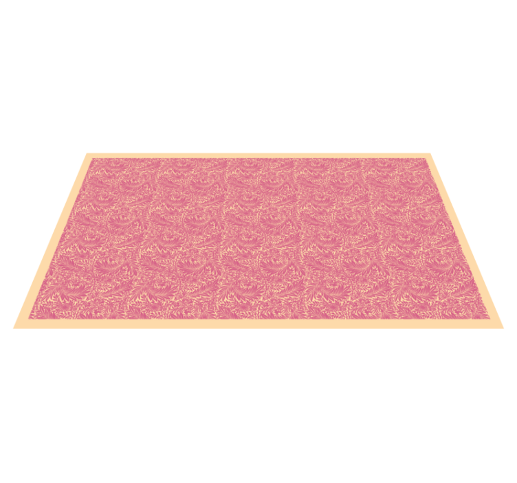 Ornamental Motif vinyl rug bathroom - TenStickers