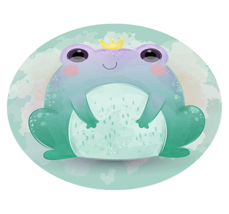 Cartoon Aquatic Friends vinyl rug - TenStickers