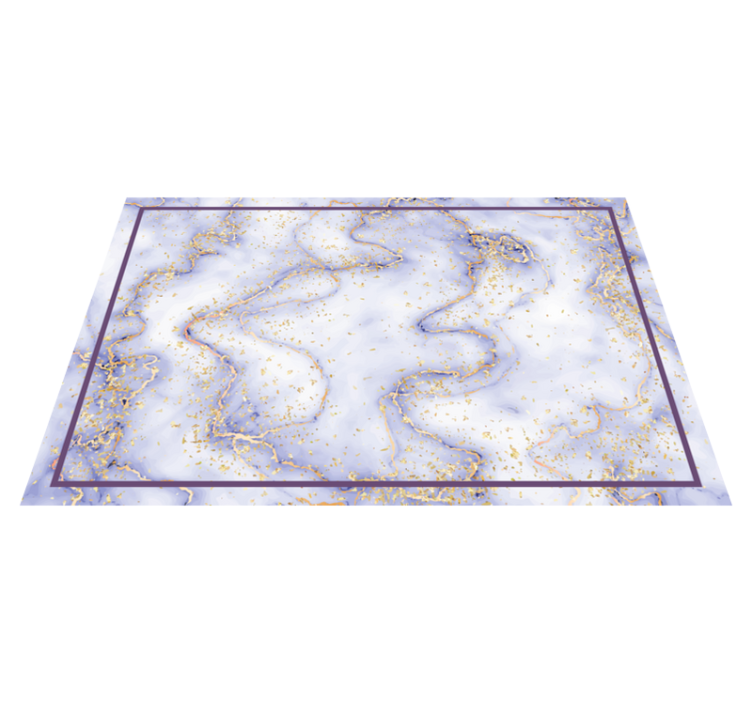 Marbled Gold Splatter marble vinyl rug - TenStickers