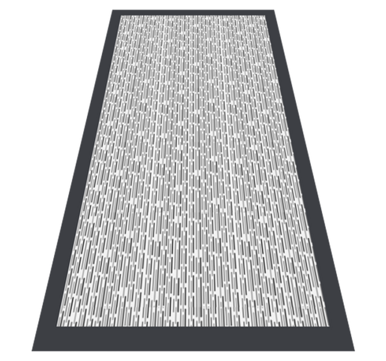 Dark grey ropes minimal rug - TenStickers