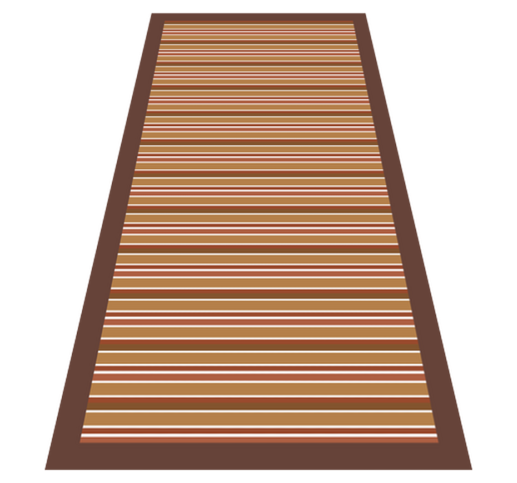 Striped vinyl rug with striped motif design - TenStickers