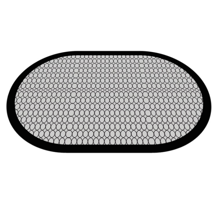 Honeycomb Bath Mat vinyl rug bathroom - TenStickers