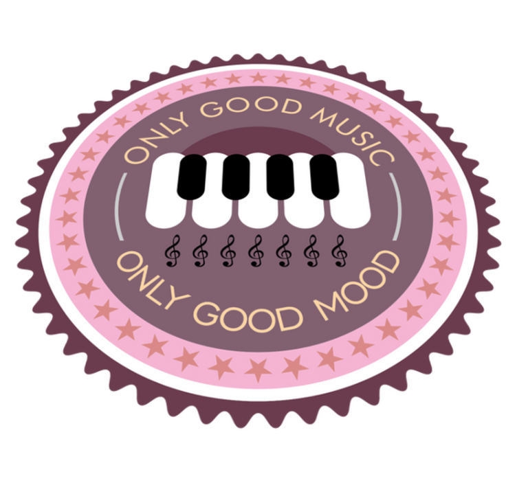 Musical Mood Enhancer custom vinyl rug - TenStickers