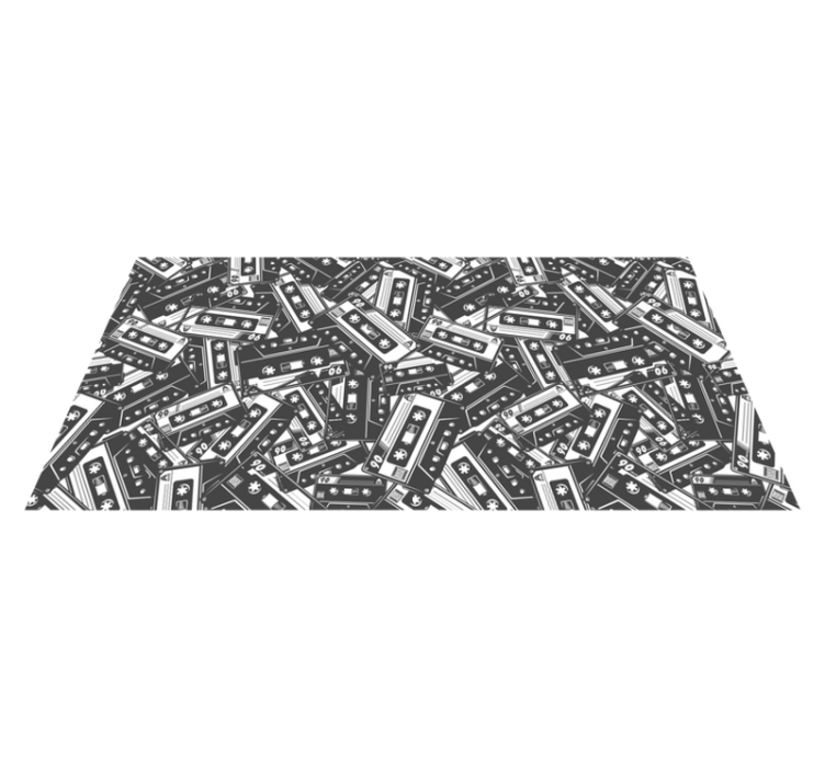 Cassette Tangle vinyl rug gaming - TenStickers