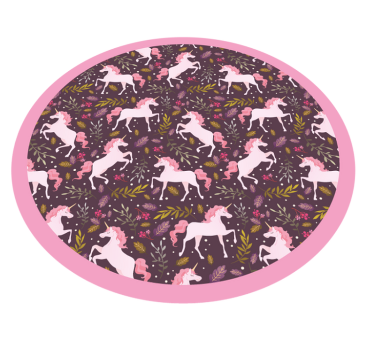 elegant background unicorn purple  animal rug - TenStickers
