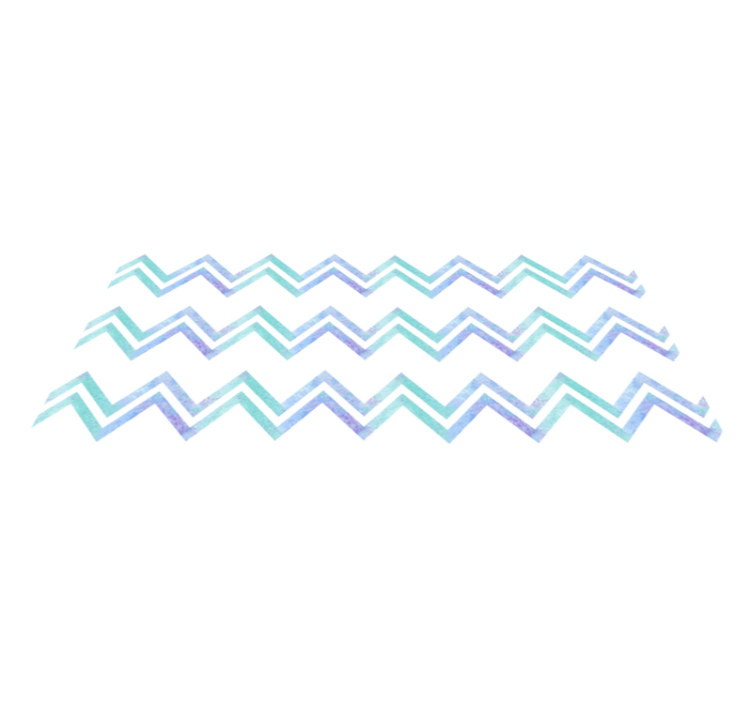 Shades of blue stone zig zag stone floor tiles - TenStickers