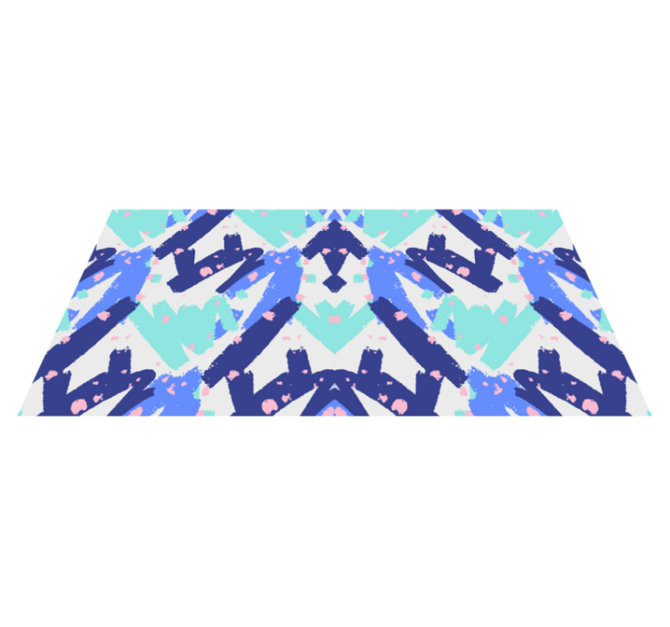 Abstract Camouflage Pattern living room vinyl rug - TenStickers