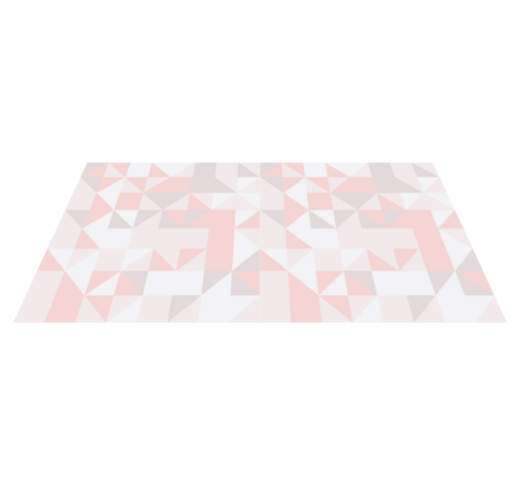 Geometric vinyl rug in pastel geometric pattern - TenStickers