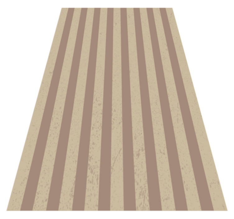 Striped vinyl rug with striped surface design - TenStickers