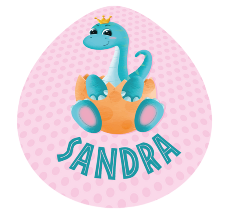 Personalized Dinosaur Illustration custom vinyl rug - TenStickers