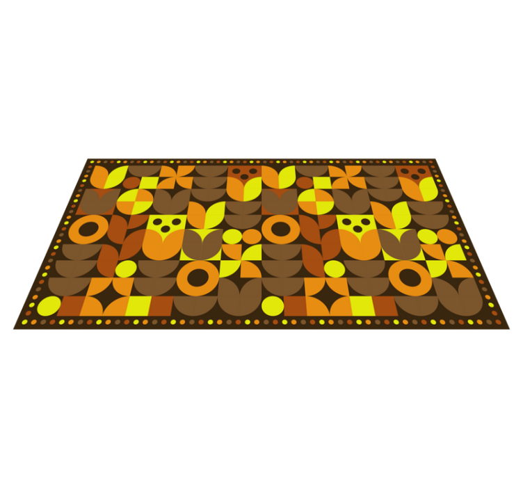 abstract 70s vintage carpet - TenStickers