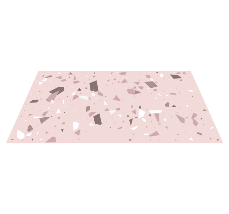 Geometric vinyl rug geometric terrazzo - TenStickers