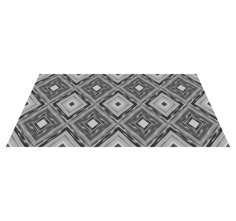 Diamond Illusion geometric vinyl rug - TenStickers