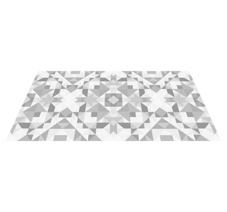 Geometric vinyl rug in geometric abstract design - TenStickers