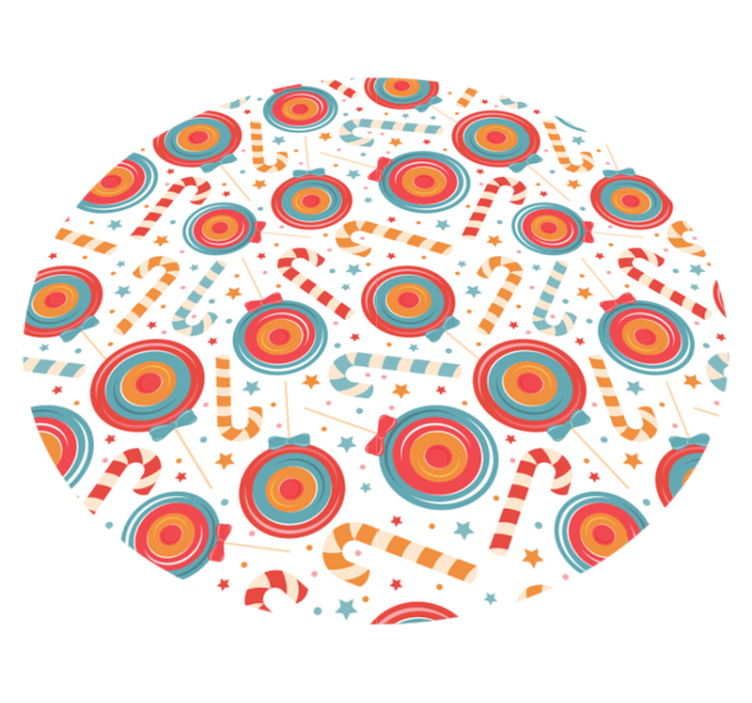 Candyland Imagery vinyl rug gaming - TenStickers