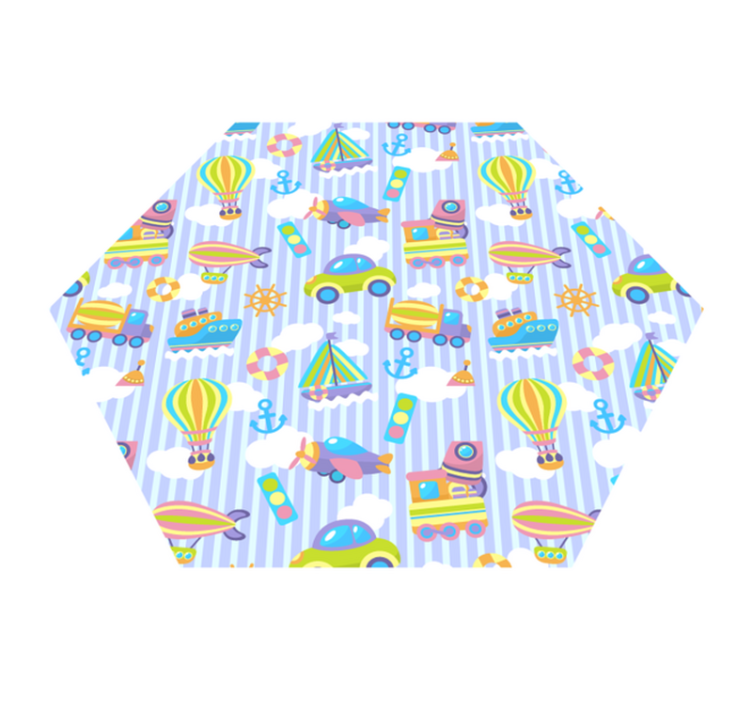 Childhood Imagery kids vinyl rug - TenStickers