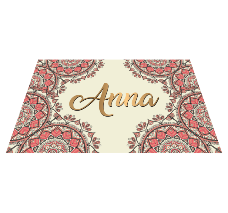 Custom mandala custom vinyl rug - TenStickers