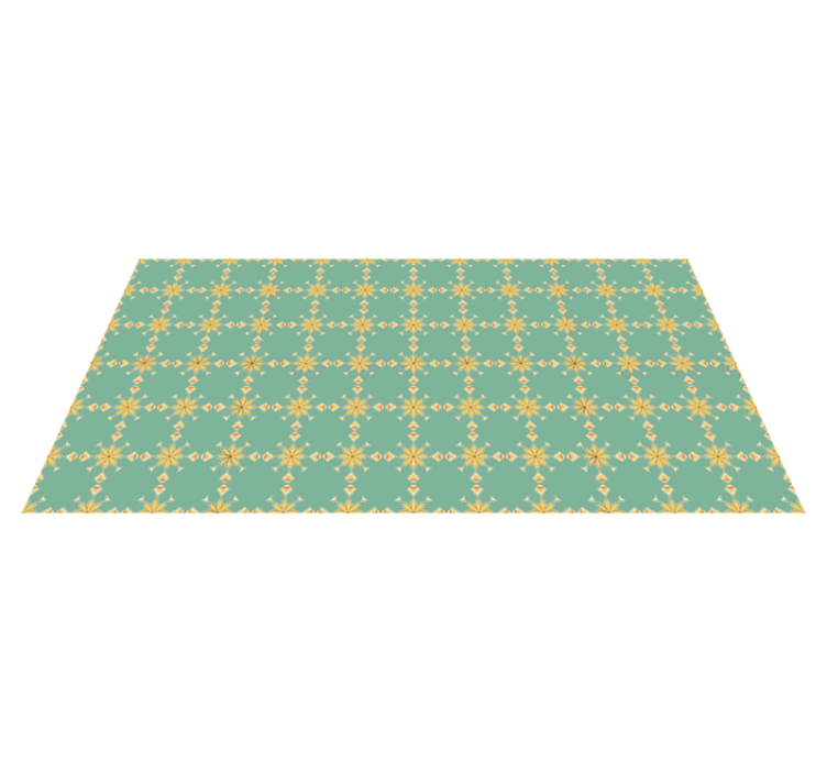Geometric Culinary Decor kitchen vinyl rug - TenStickers