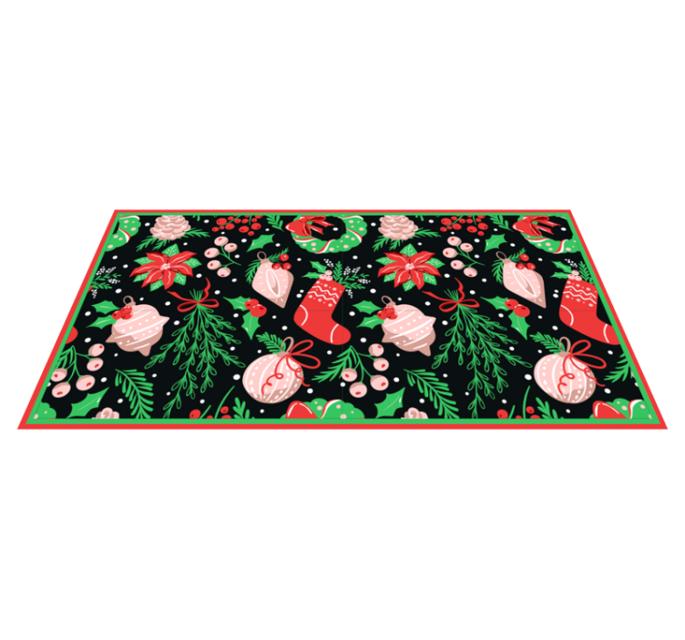 Festive Seasonal Motifs christmas vinyl rug - TenStickers