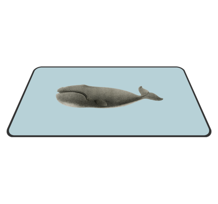 Old Whale animal vinyl rug - TenStickers