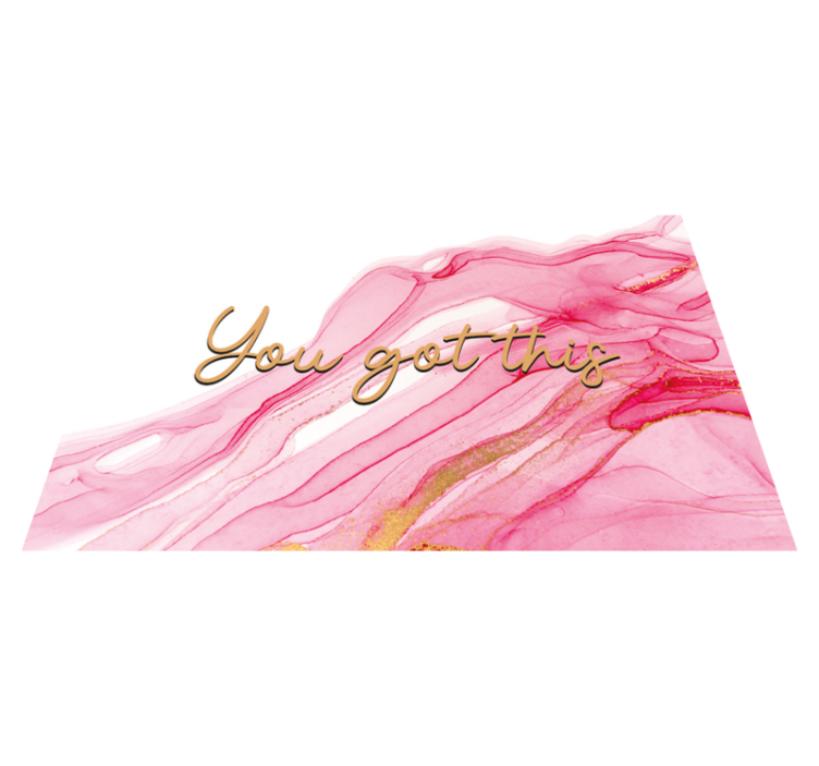 You Got This custom vinyl rug - TenStickers