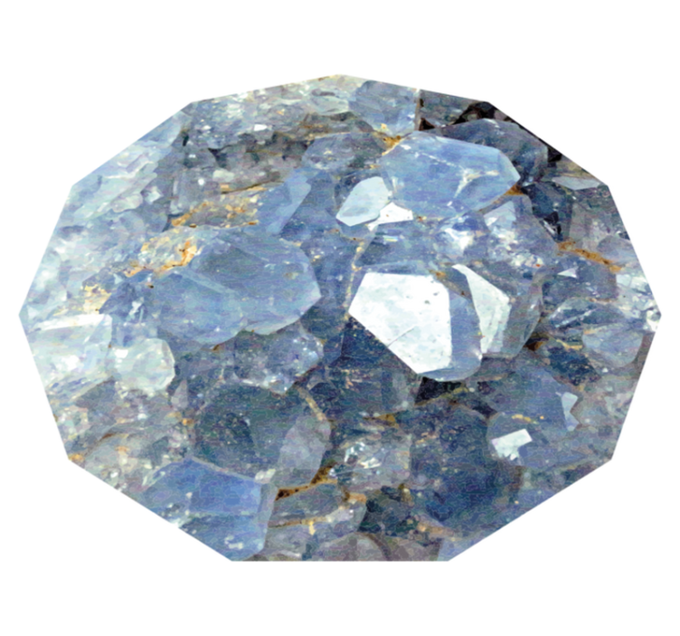 Blue Celeste stone vinyl rug - TenStickers