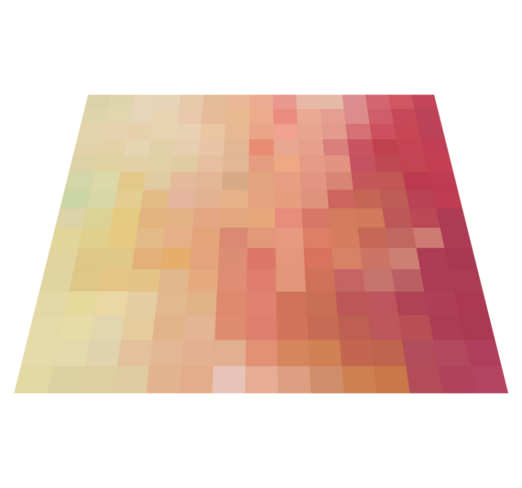 Multicolour squares mosaic vinyl rug - TenStickers