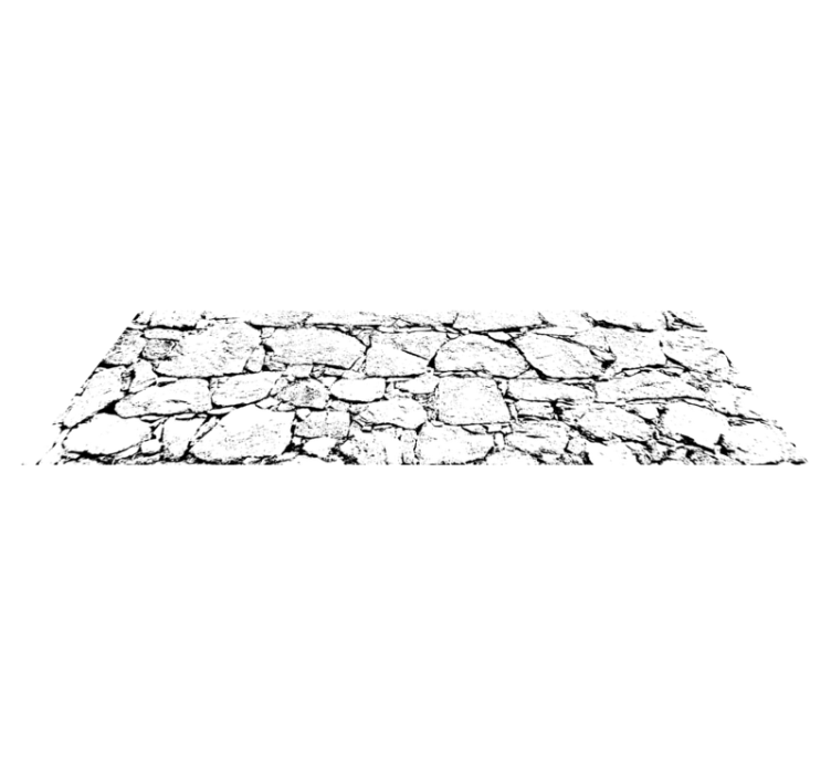 Broken concrete stone vinyl floor tiles - TenStickers