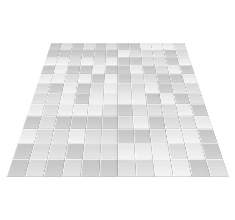 Gray tile squares tile carpet - TenStickers