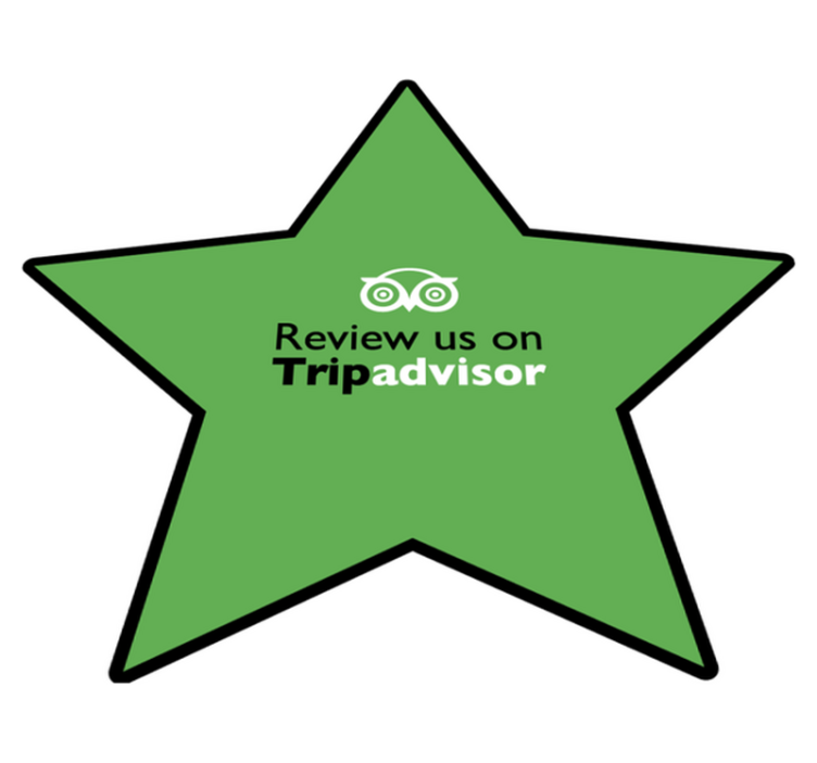 Review us on Tripadvisor custom vinyl rug - TenStickers