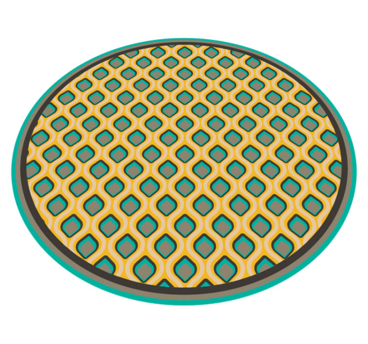 Bella peacock Portugese  kitchen floor tiles - TenStickers