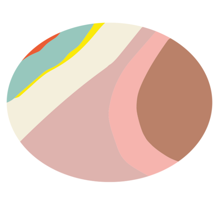 Multicolor stripes mosaic mosaic floor tiles - TenStickers