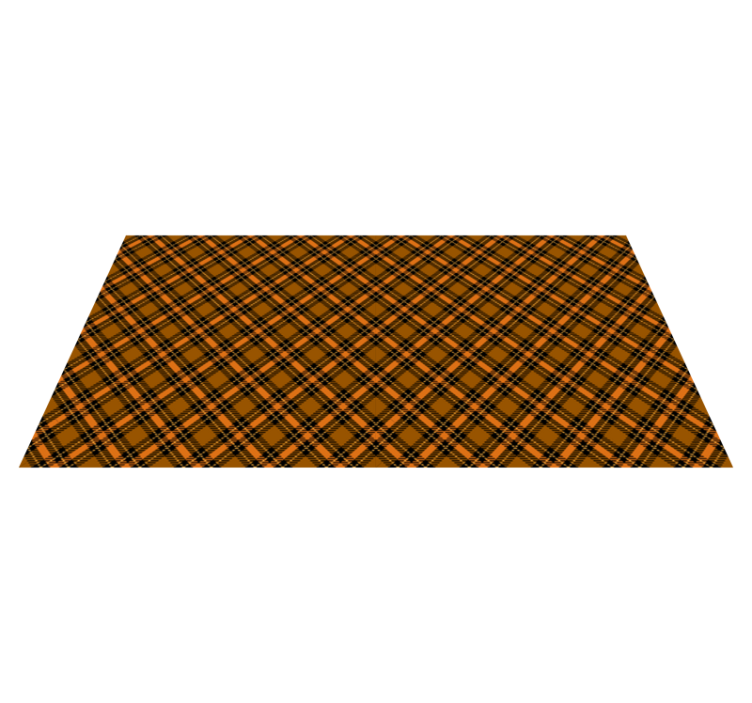 Autumn Plaid Pattern texture vinyl rug - TenStickers