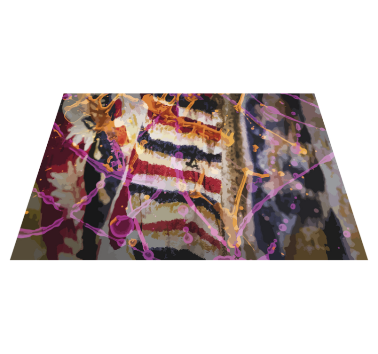 Abstract Color Flow texture vinyl rug - TenStickers