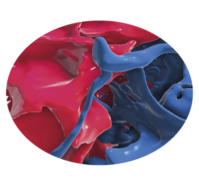 Abstract Color Stream texture vinyl rug - TenStickers