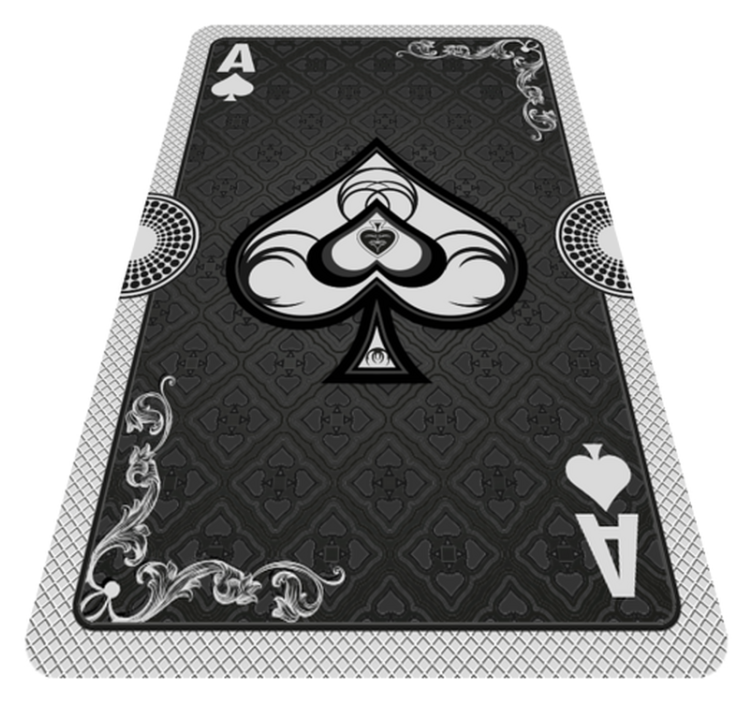 Playing Card Ace vinyl rug gaming - TenStickers