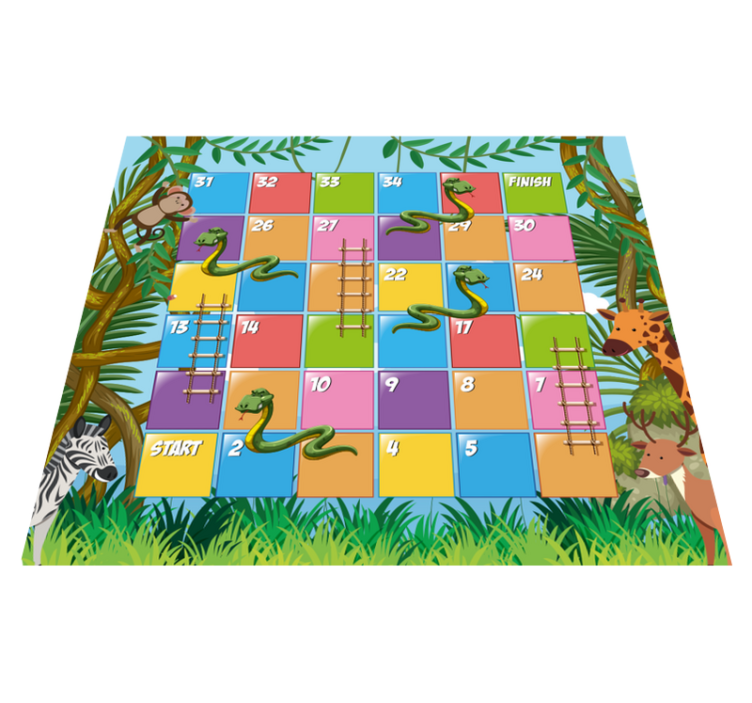 Snakes and Ladders game mat - TenStickers